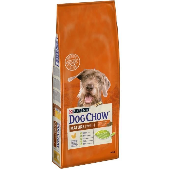 Croquettes Chien Senior Dog Chow Poulet 14kg - PURINA