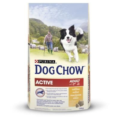 Croquettes Chien Dog Chow Active Poulet 14kg - PURINA