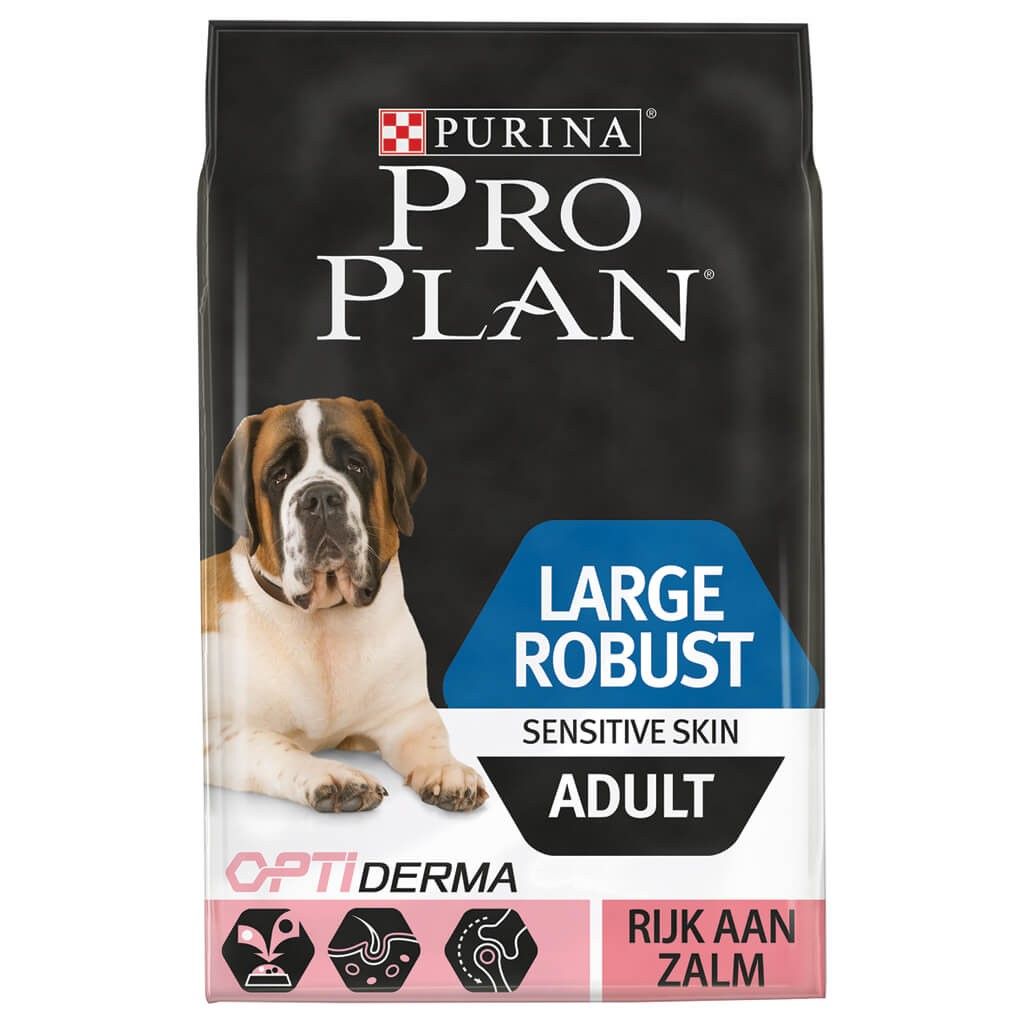 Croquettes Grand Chien Optiderma Riche en Saumon 14kg - PRO PLAN