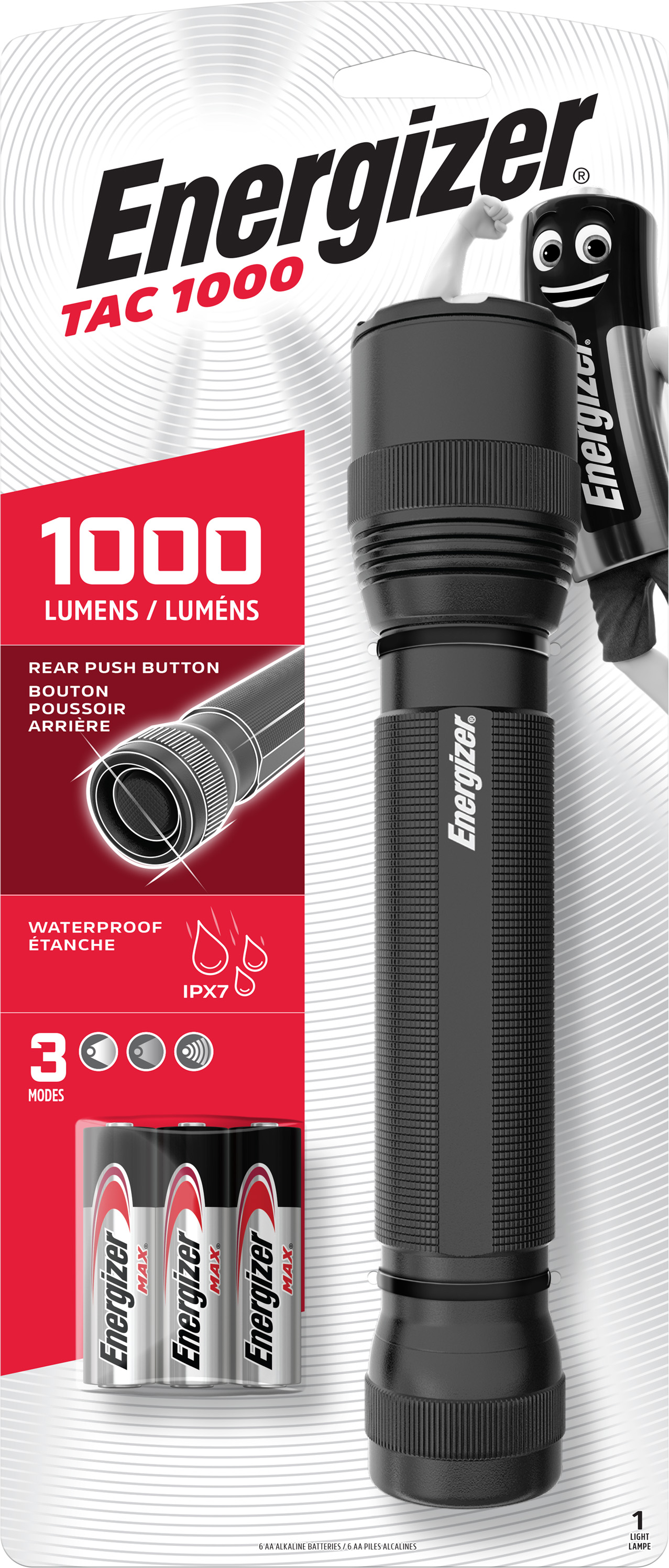 Torche Tactique Aluminium 1000 lumens Energizer