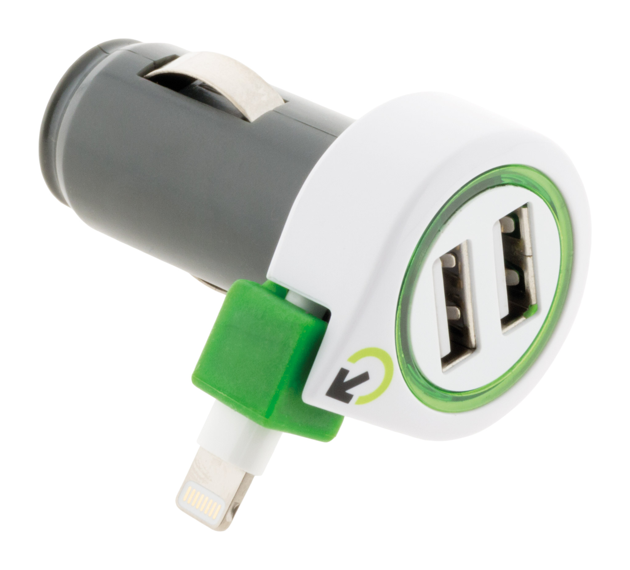 Chargeur voiture prise iphone + 2 usb q2 power