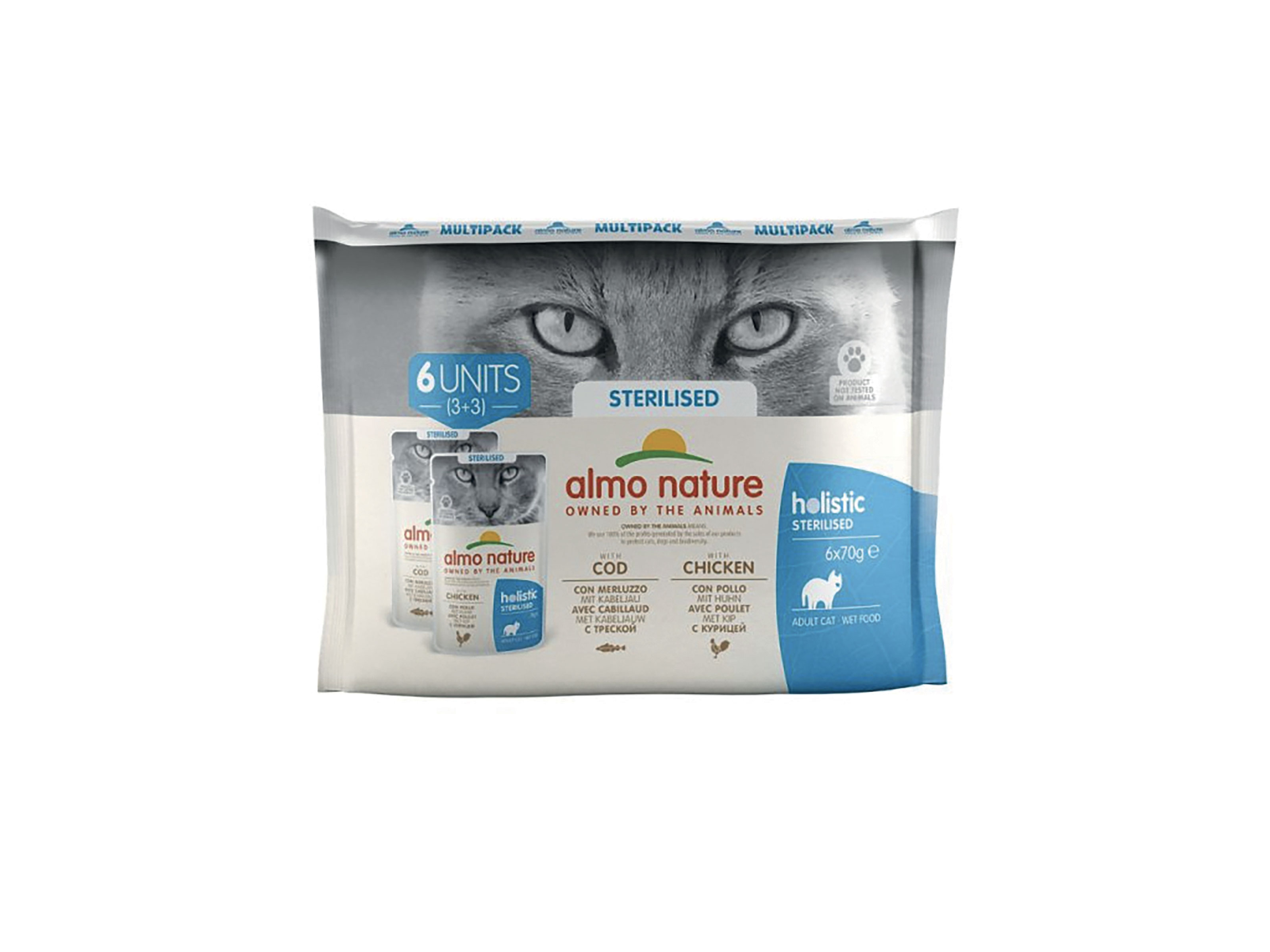 Almo nature multi pack 6 x 70 g poulet