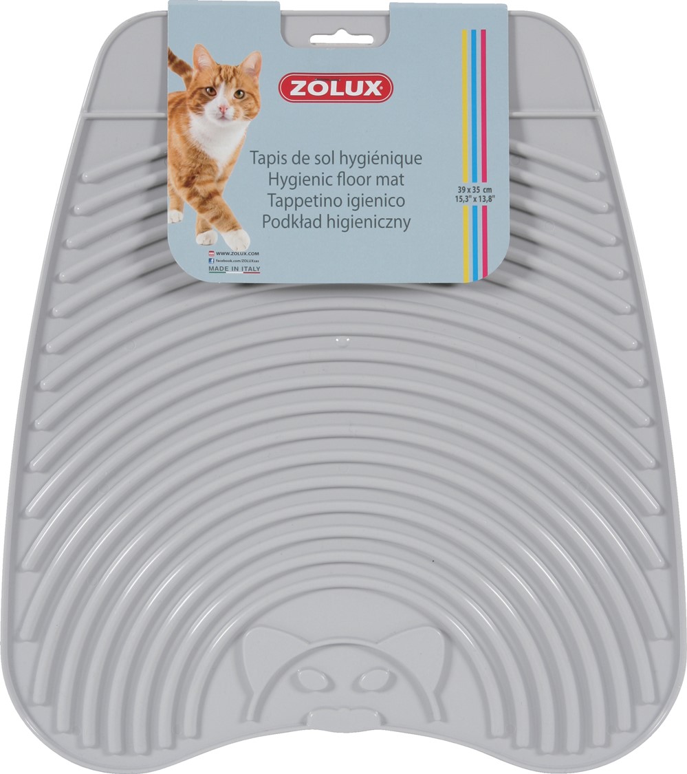 Tapis hygiénique pour maison de toilette gris