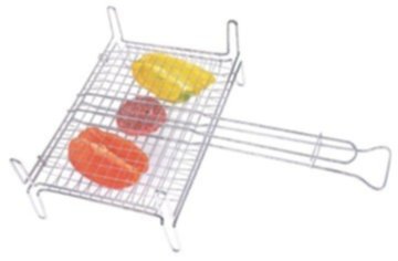 Grill double acier chrome pied 27x37