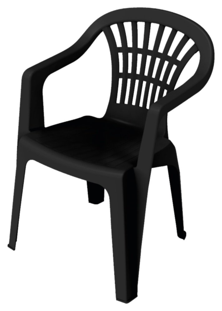 Fauteuil de jardin polypropylène Altea bas anthracite