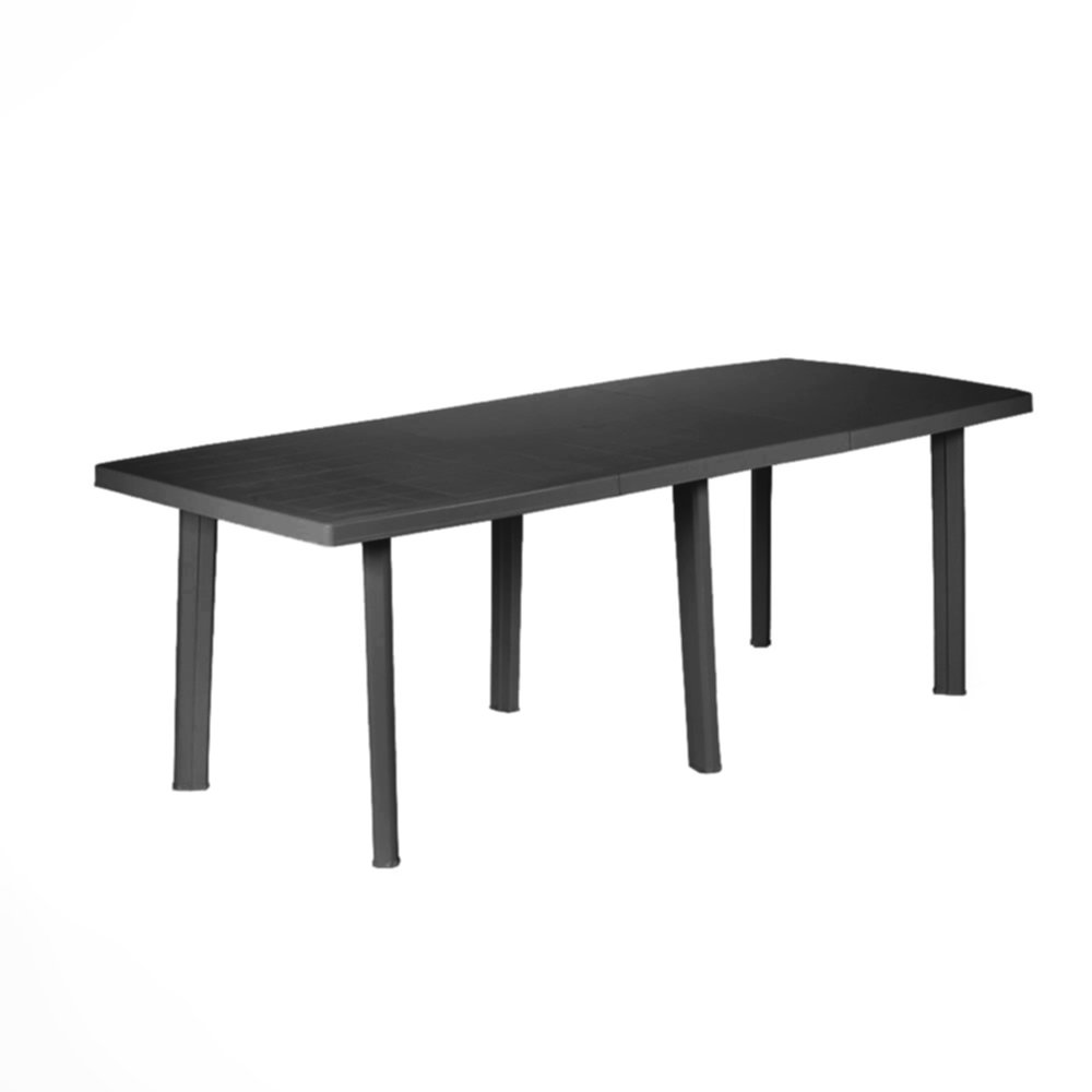 Table extensible Trio 146-216 x 90 cm gris - PROGARDEN