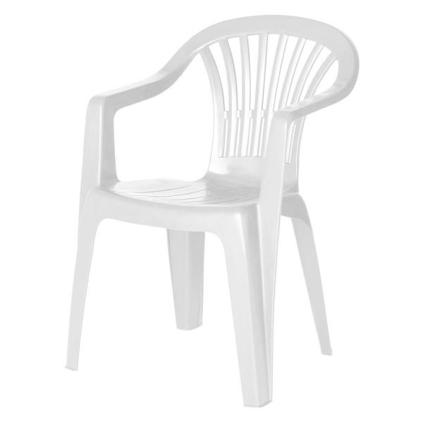 Fauteuil de jardin en résine Altea 56x54x80cm blanc 