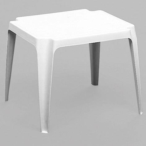 Table de jardin enfant 55 x 50 x 44 cm blanc - PROGARDEN