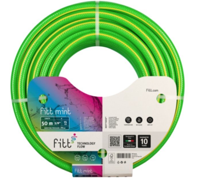 Tuyau d'arrosage Mint Ø15mmx50m vert - FITT