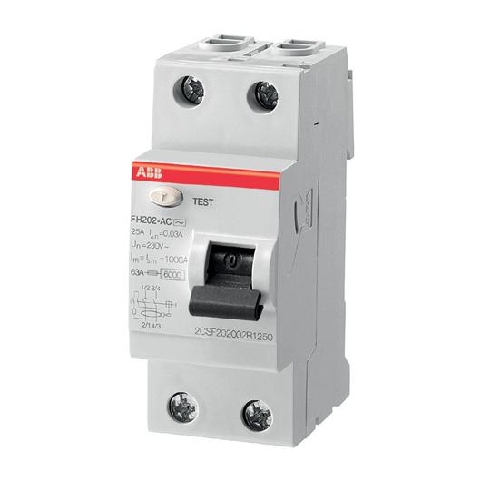 Interrupteur différentiel 63 A type AC 30mA - ABB