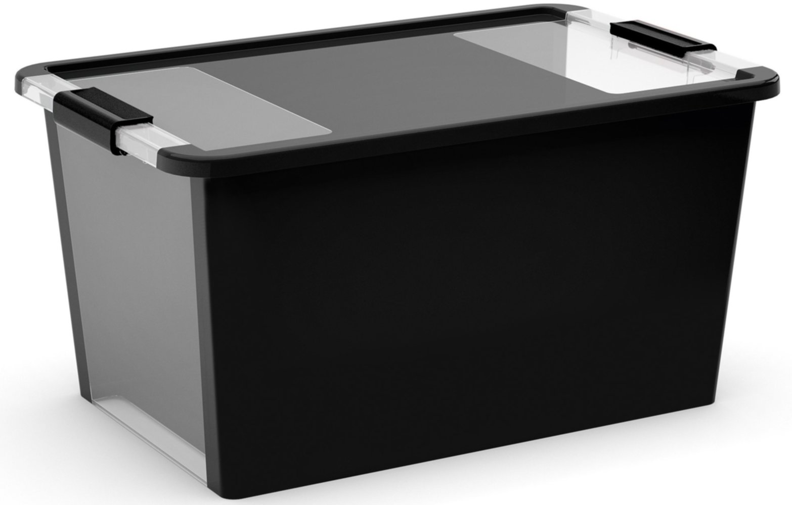 Boîte de rangement BiBox plastique à couvercle 40 L noir - KIS