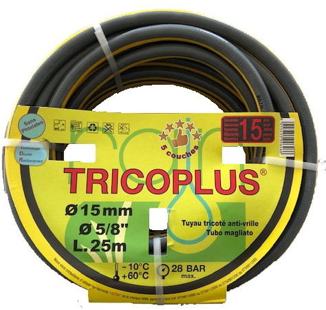 Tuyaux d'arrosage Tricoplus Ø 15 x 10 m RAIN