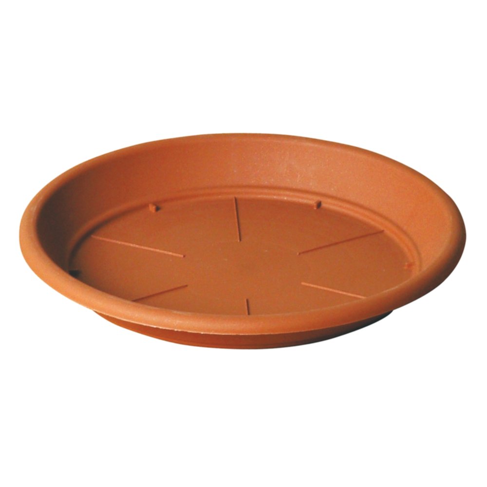 Soucoupe Plastique Ø20cm h2,9cm Marron - DECOLINES