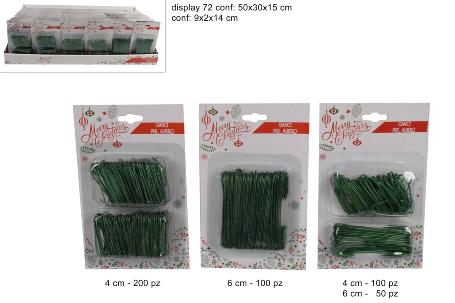 Accessoire Noël Crochet extérieur assortiment vert