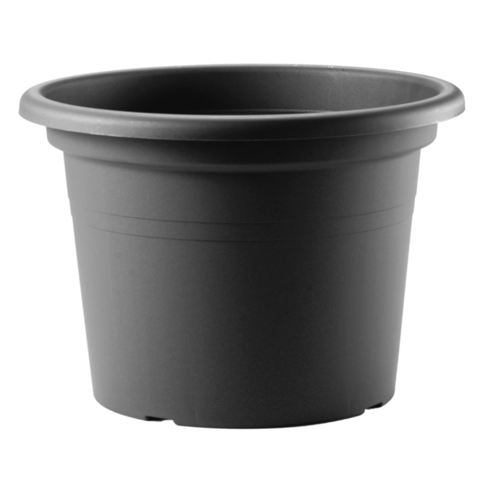 Pot cylindrique en Plastique Injecté Anthracite Ø30cm