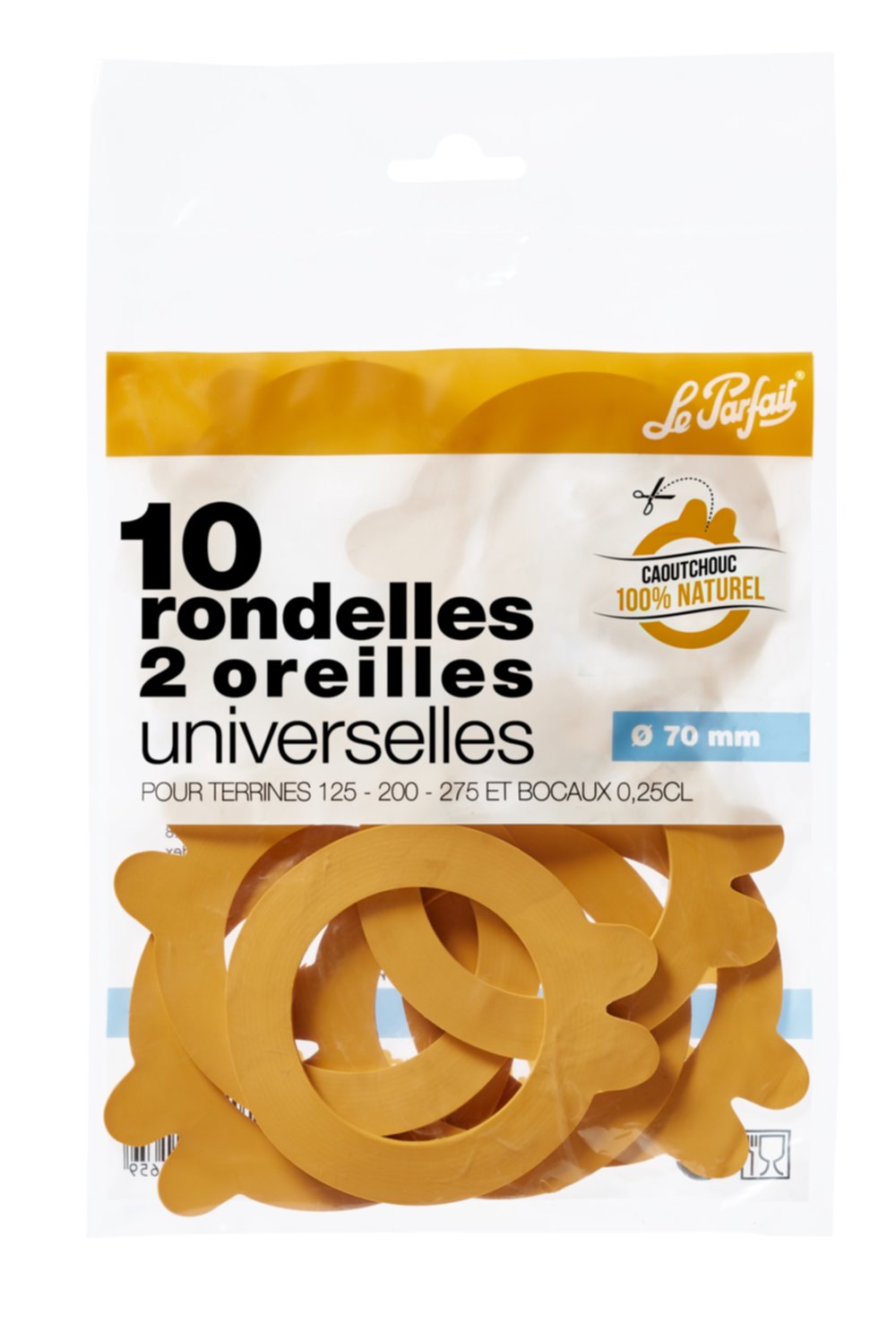 10 Rondelles Universelles 2 Oreilles 70mm - LE PARFAIT