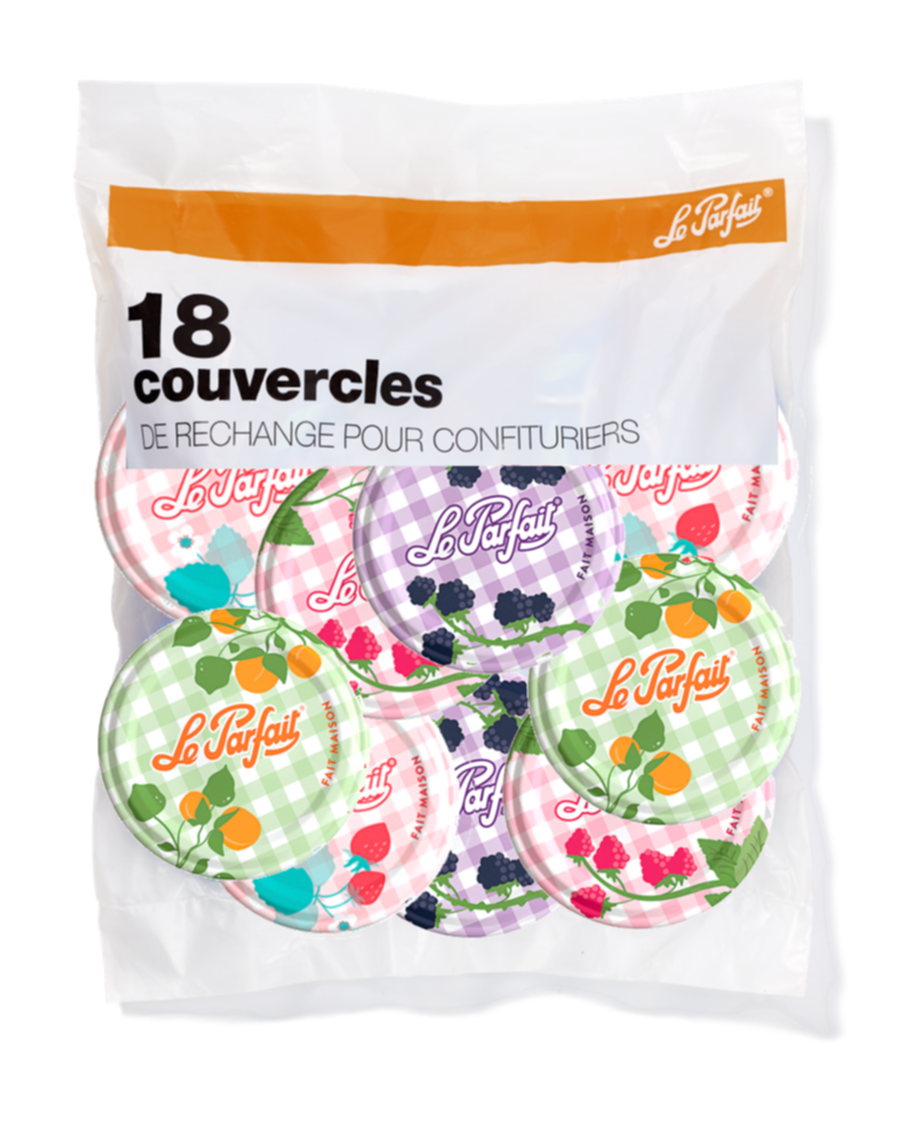 18 Couvercles Confiturier 82mm - LE PARFAIT