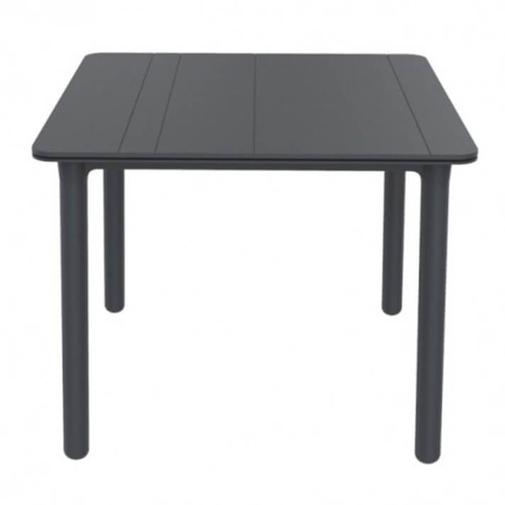 Table de jardin résine Noa 90x90cm anthracite