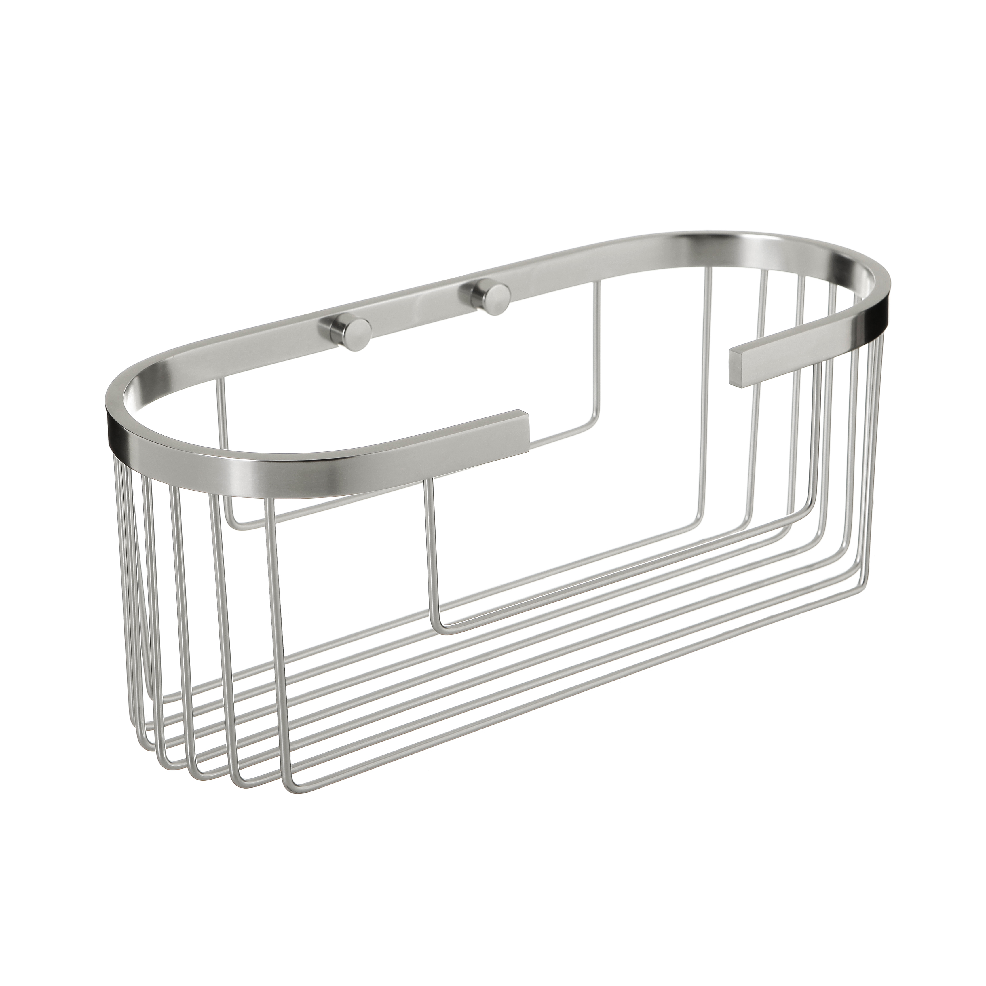 Etagère aluminium brillant ovale 30x11x11,3 cm