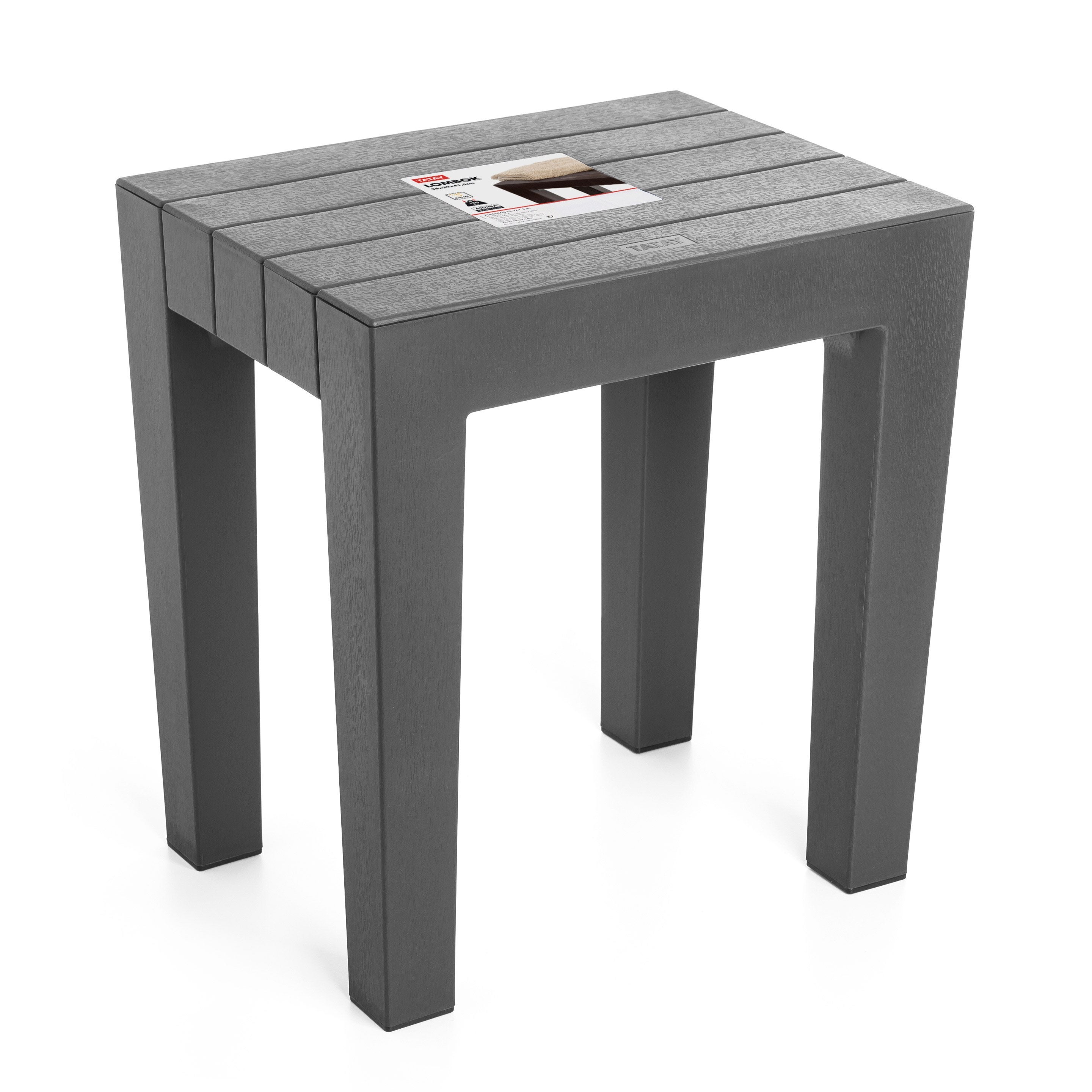 Tabouret Lombok gris - TATAY