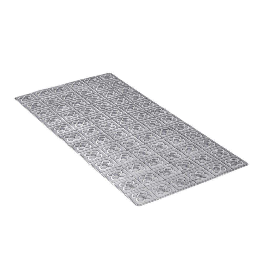 Tapis antidérapant douche Barcelone 72x36cm gris anthracite translucide