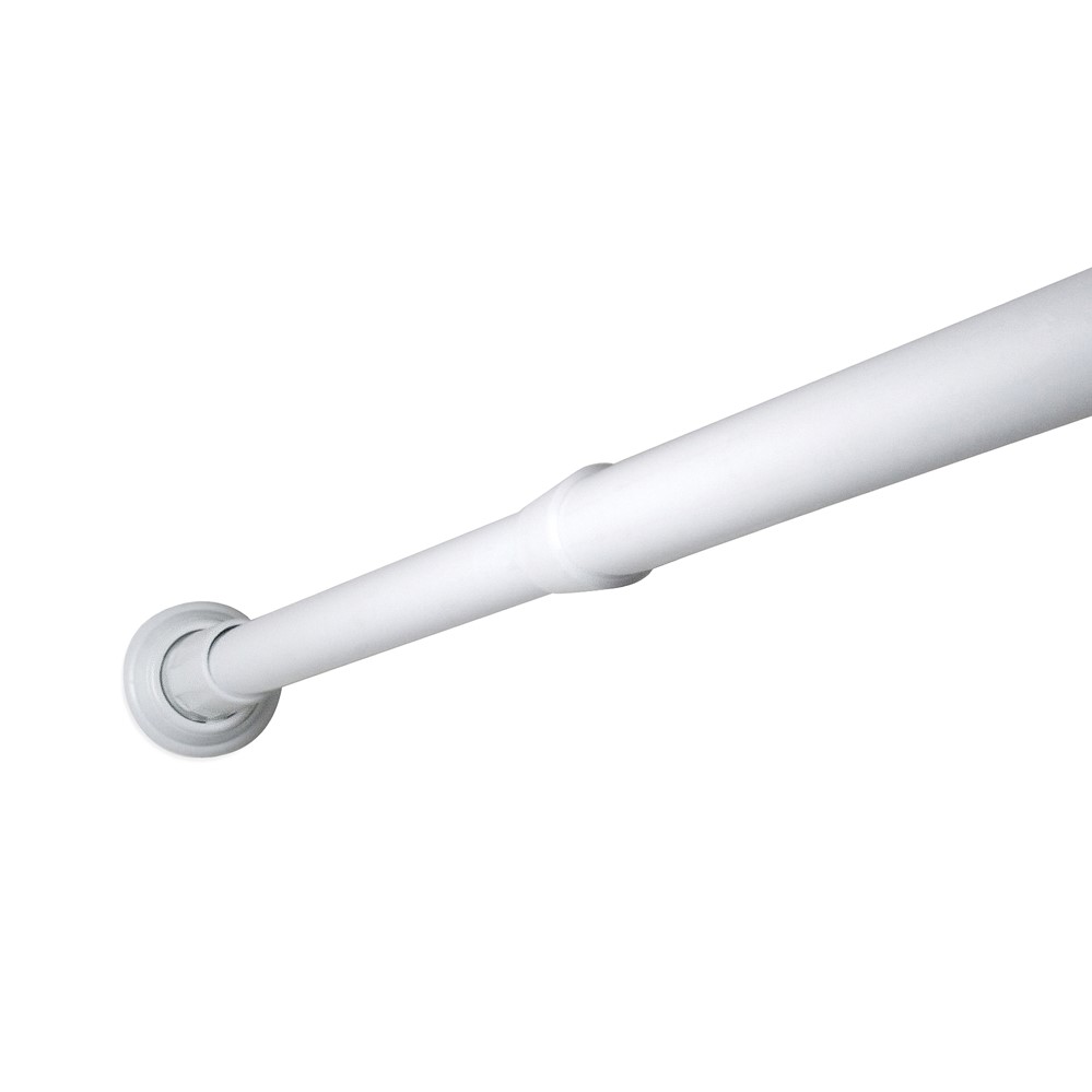 Barre de douche droite 110-190 cm blanc