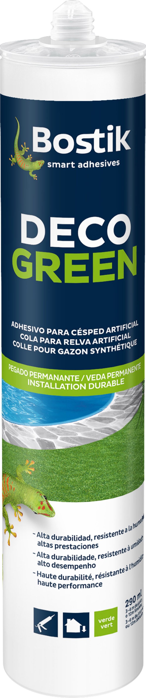 Colle gazon synthétique deco green 290ml verte