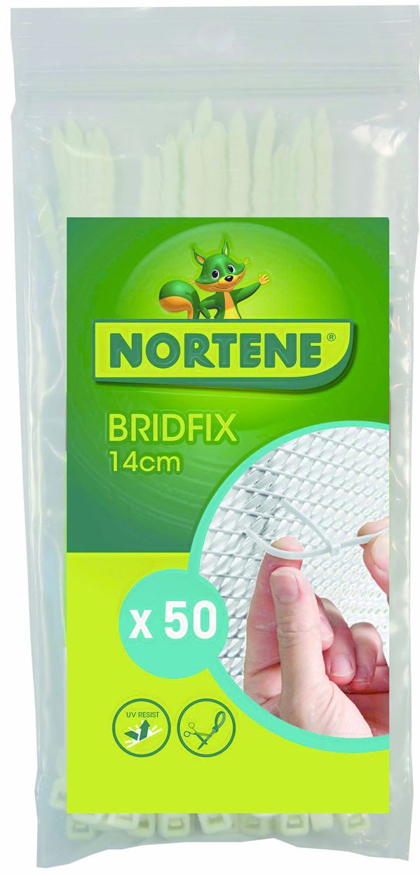 Colliers de fixation Bridfix 0,14m blanc x 50 - INTERMAS