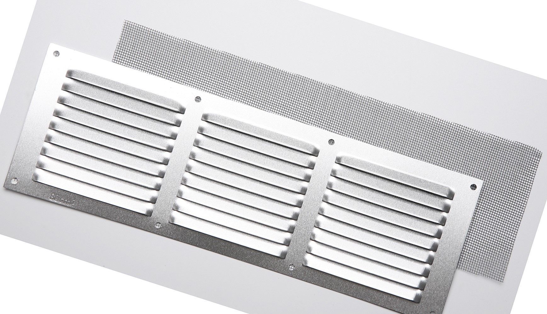 GRILLE ALUMINIUM ARGENTÉ  À VISSER 