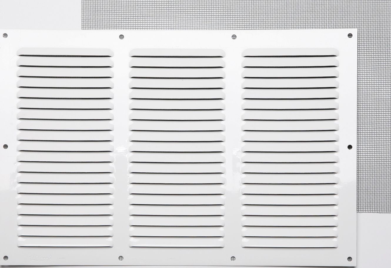 GRILLE ALUMINIUM BLANC  À VISSER 