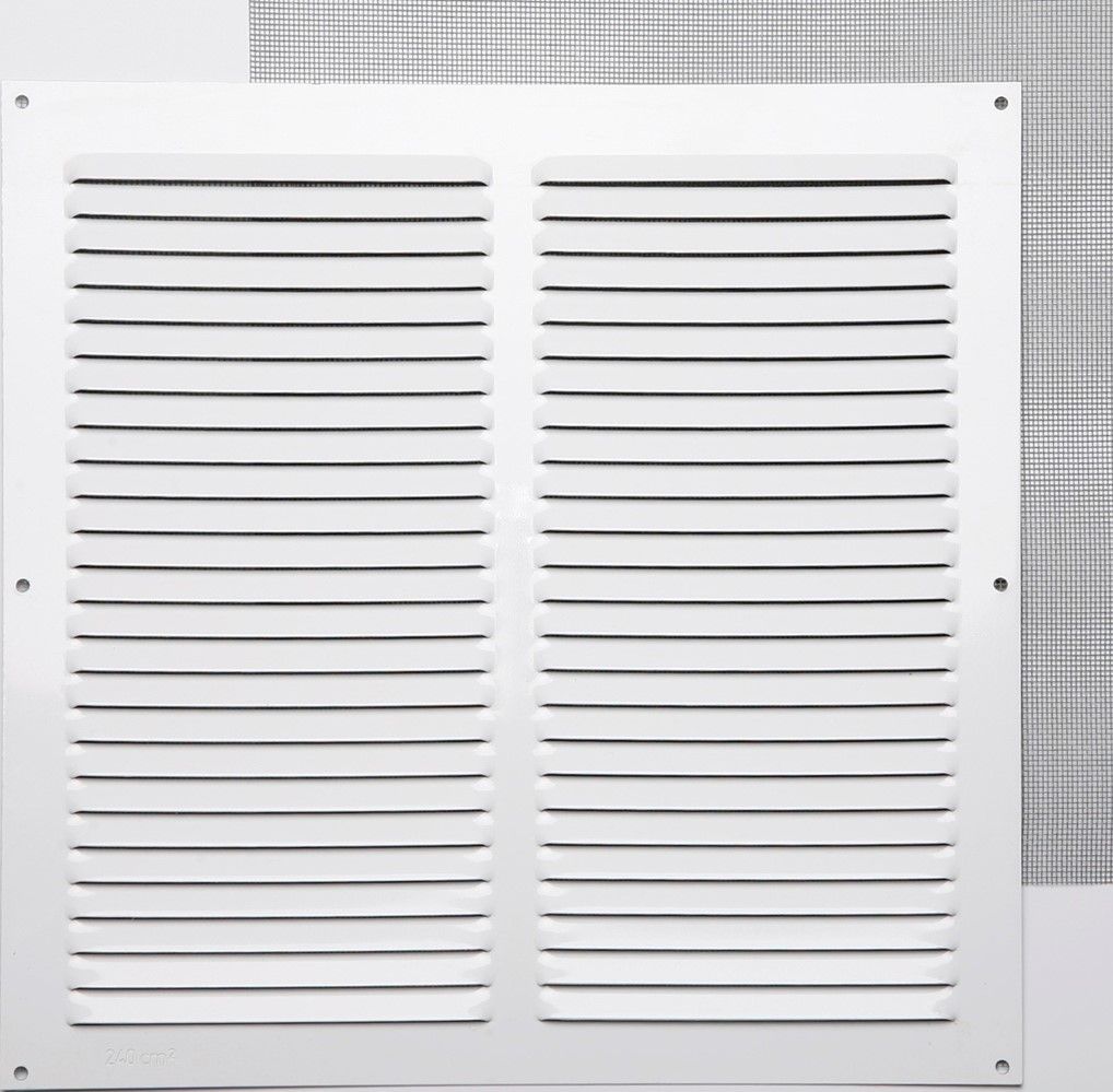 GRILLE ALUMINIUM BLANC  À VISSER 