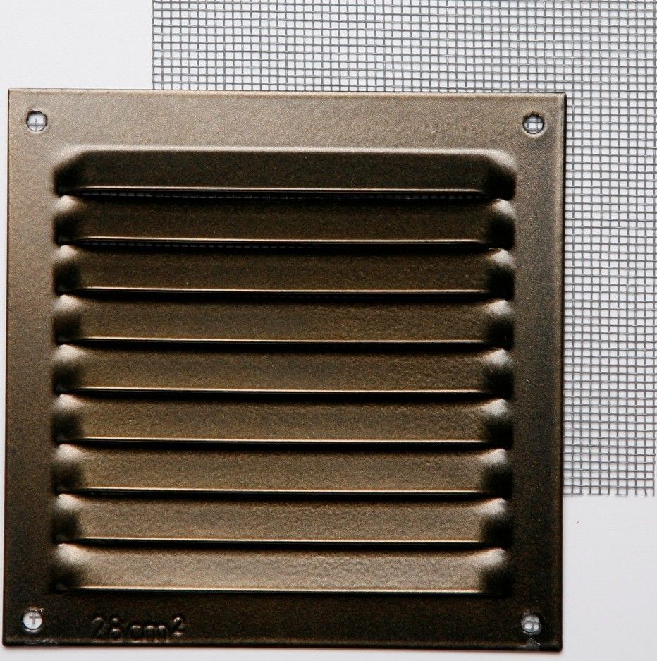 GRILLE ALUMINIUM BRONZÉ  À VISSER 