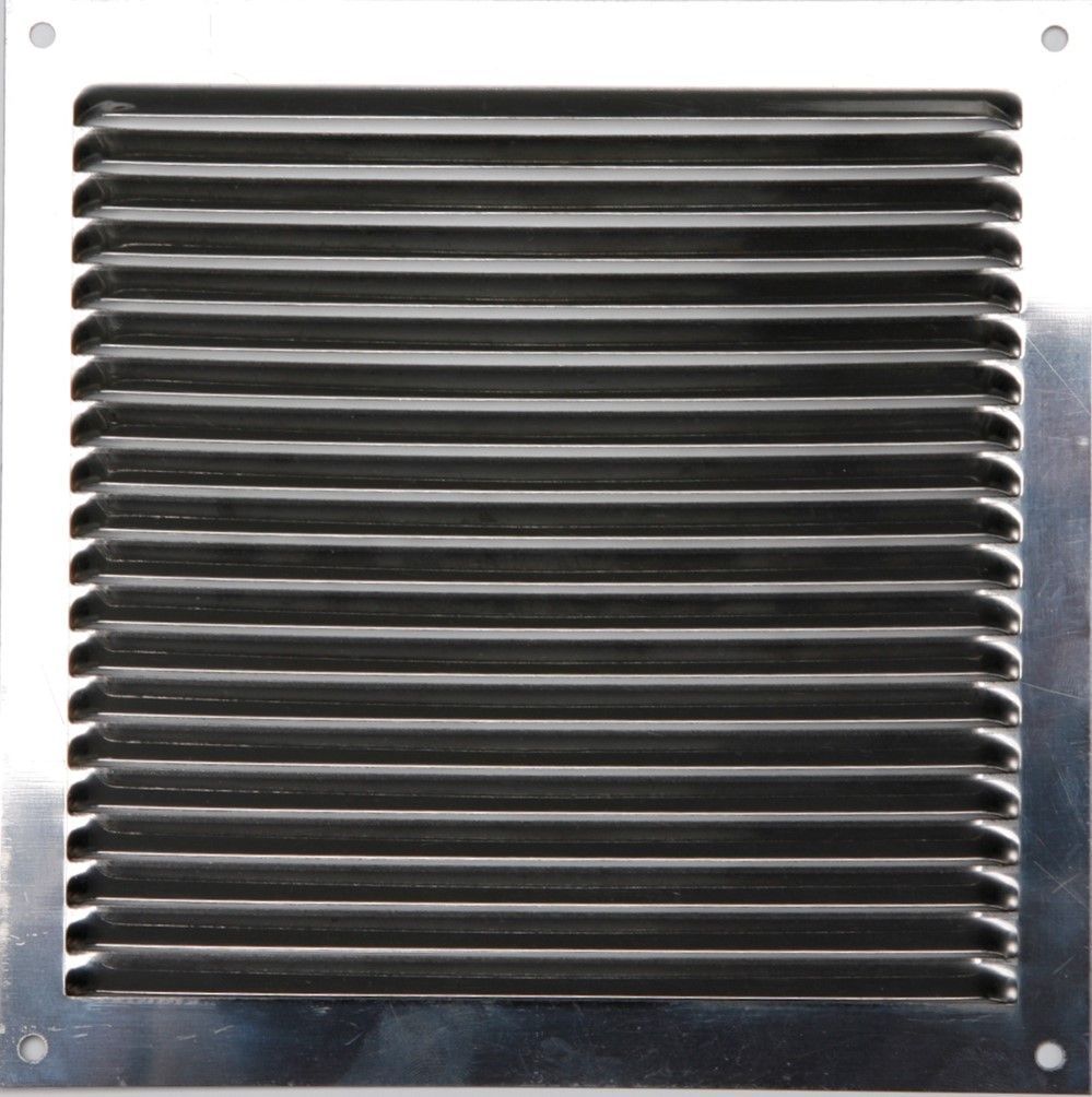 GRILLE INOX SUS 430 À VISSER 17 X 17 CM