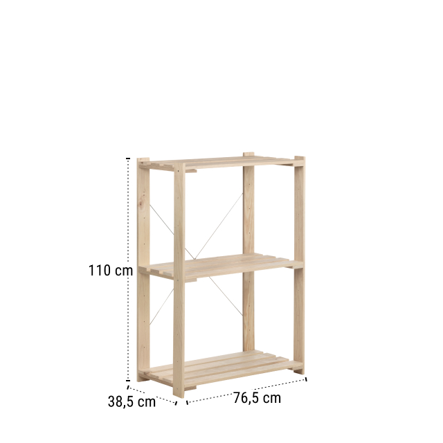 Etagère nova 3 tablettes