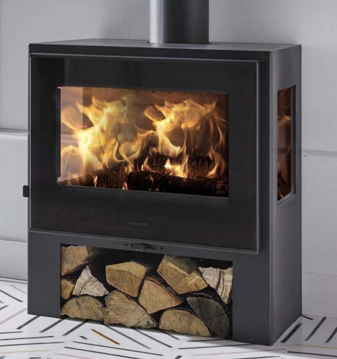 Poêle à Bois Capri 5,9kW Trivision Bûches 50cm - PANADERO