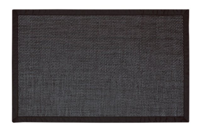 LIVING FIBRAS - Tapis vinyle tressé Noir 120X180