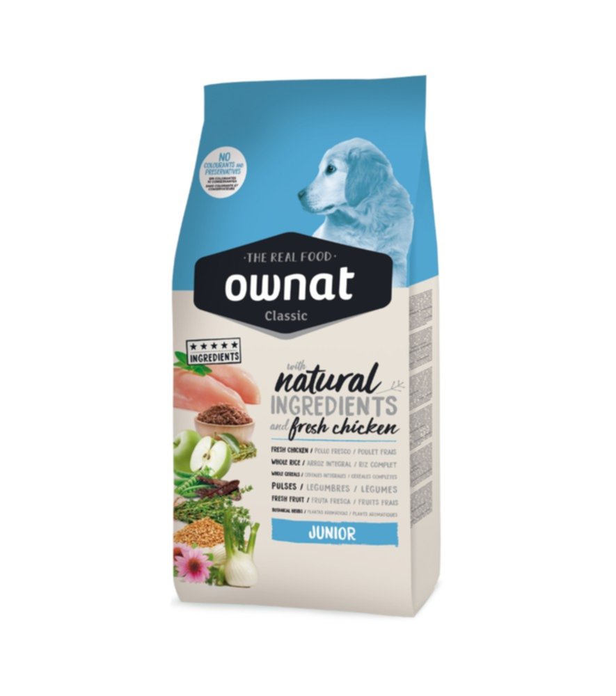 Croquettes chien Classic Junior poulet 4 kg - OWNAT