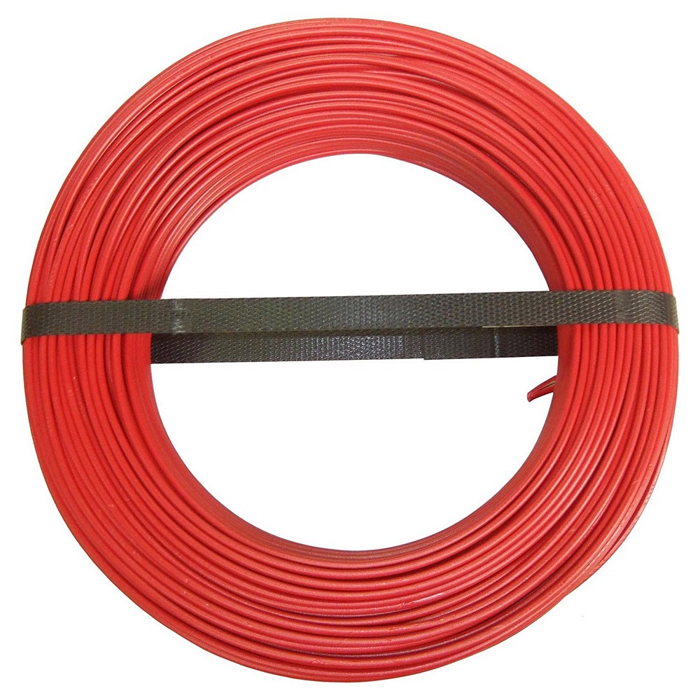 Fil électrique h07vu rouge, 1.5 mm² L.100 m