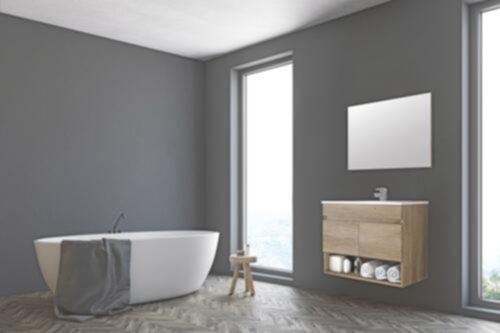 Meuble salle de bain Cotton 80cm + miroir + vasque + mitigeur 