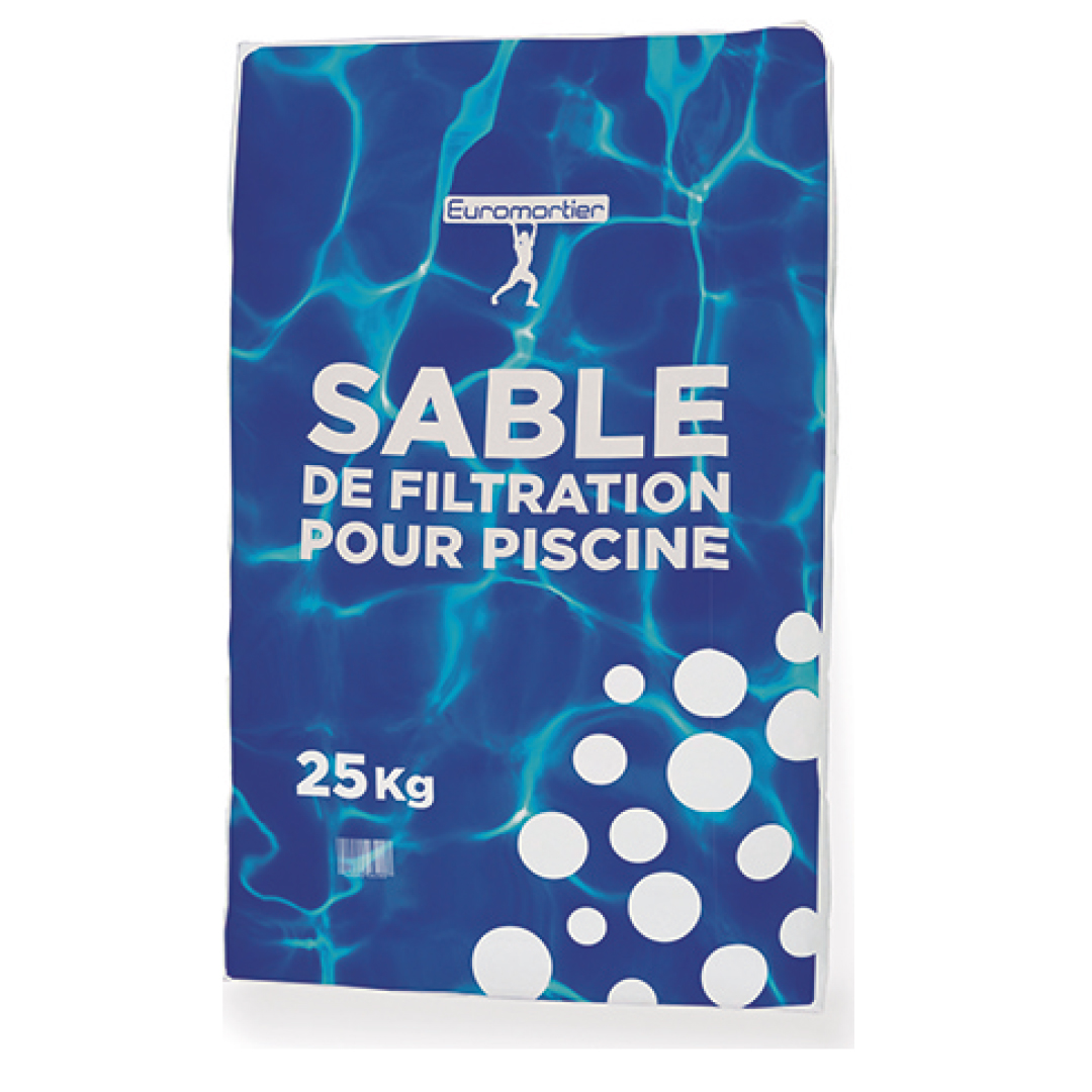 Sable de filtration pour piscine 25kg