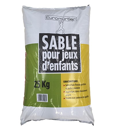 Sable Pour Jeux D'Enfants 25 Kg (48 Sacs/Palette) Euromortier EUROMORTIER (OPTIM BÉTON)