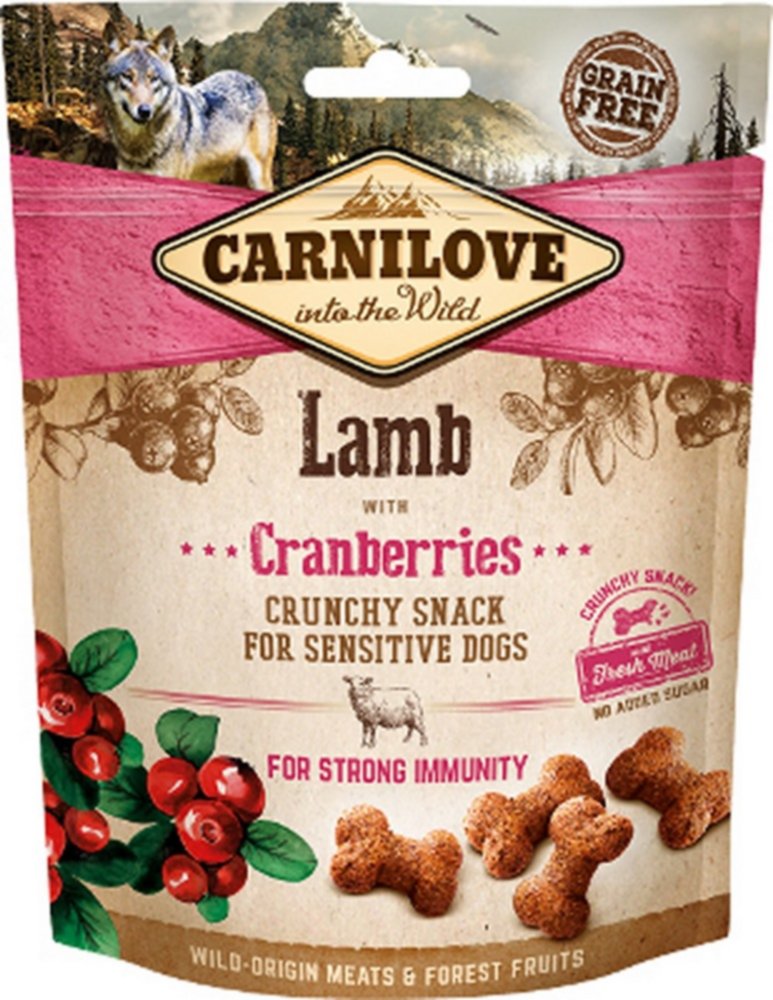 Friandises chien agneau/cranberries 200gr - CARNILOVE