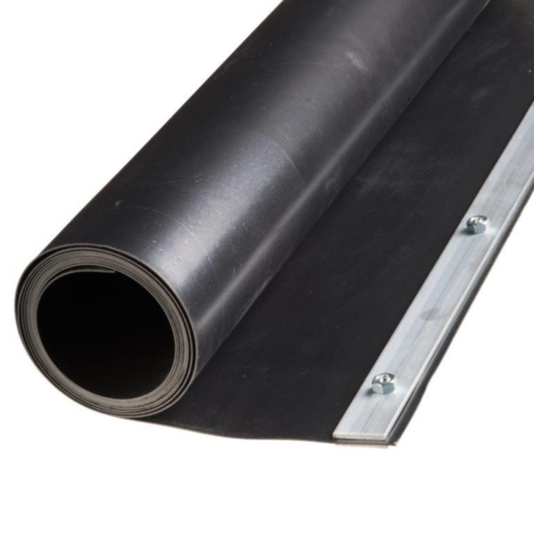 Barrière anti-racinaire + rail fermeture HDPE noir 1000gr 0,7x3m - NATURE