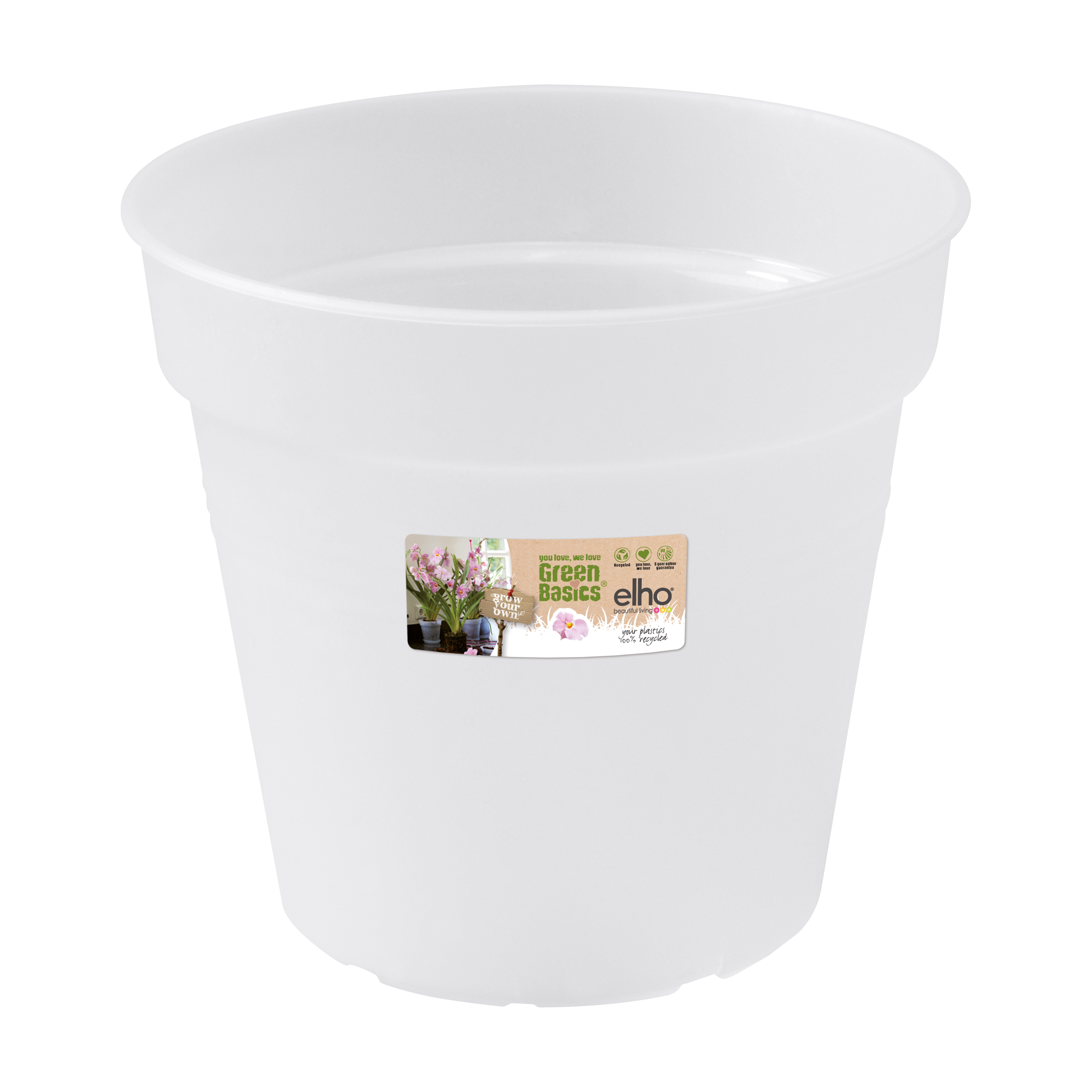 Pot Green basics orchidée 15cm transparent