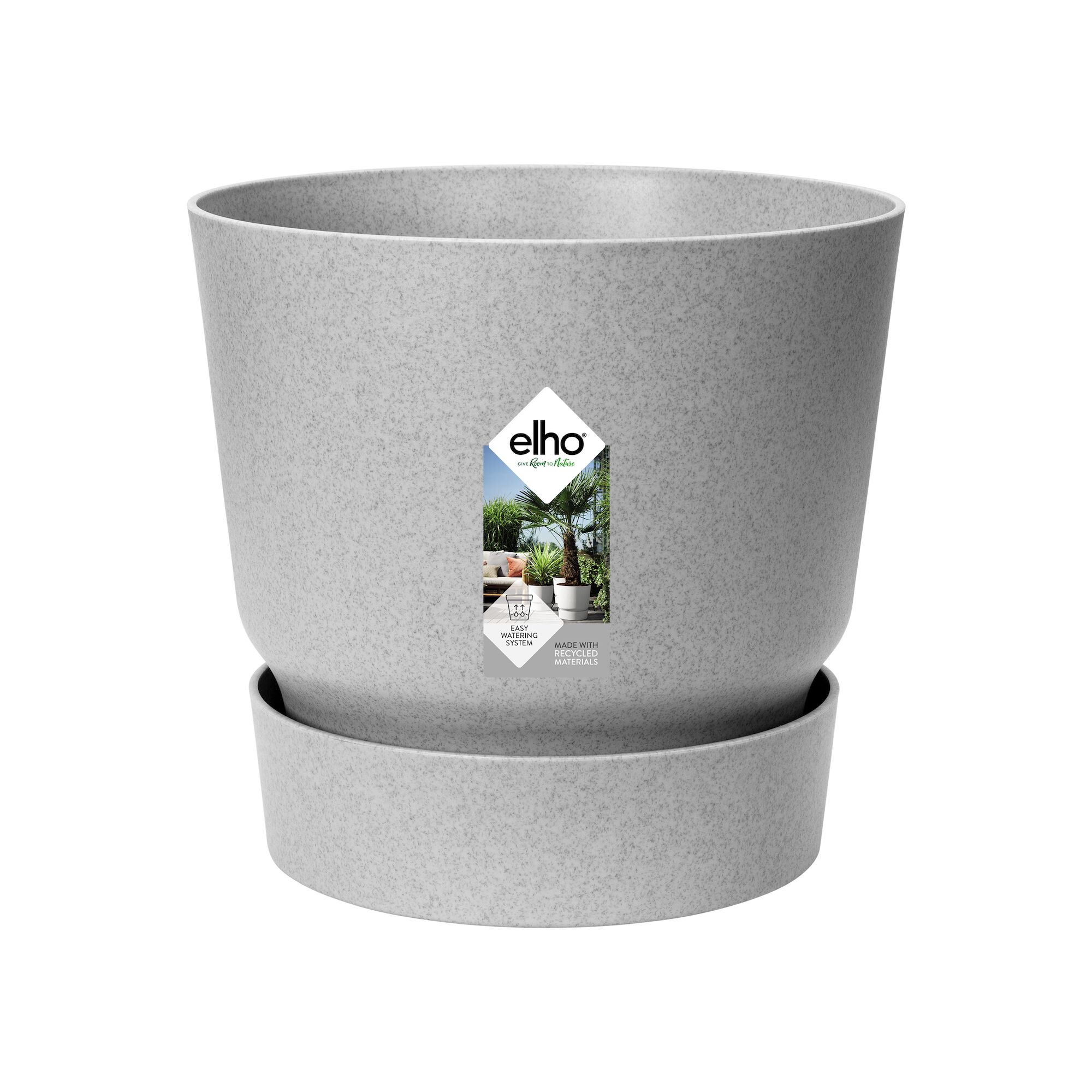 Pot Greenville rond 30cm living ciment