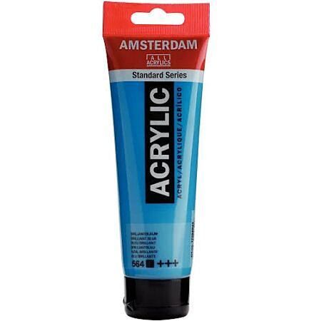 Peinture acrylique en tube 120ml orange reflex - AMSTERDAM