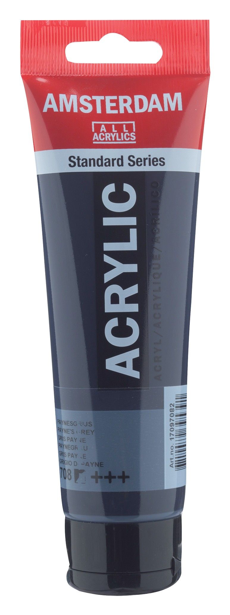 Peinture acrylique en tube 120ML gris de Payne - AMSTERDAM