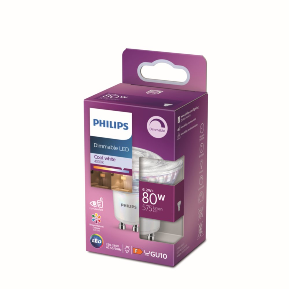 Ampoule SMD GU10 dimmable 80W blanc froid - PHILIPS