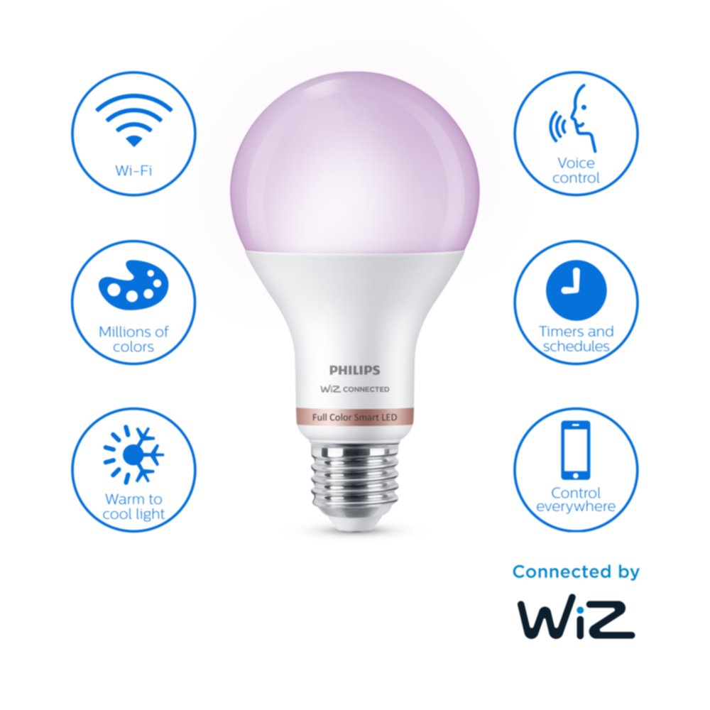 WiZ Ampoule connectée Blanc variable E27 100W - Wiz