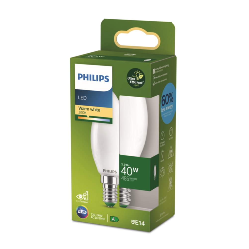 Ampoule E14 Ultra Efficient 40W 2700K - PHILIPS